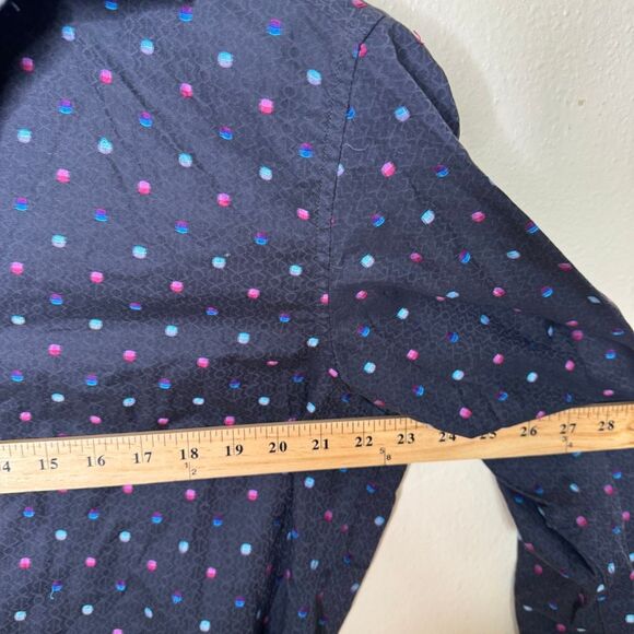 Robert Graham Shirt Mens Large Button Up Psychedlic Trippy Polka Dot - Picture 7 of 8